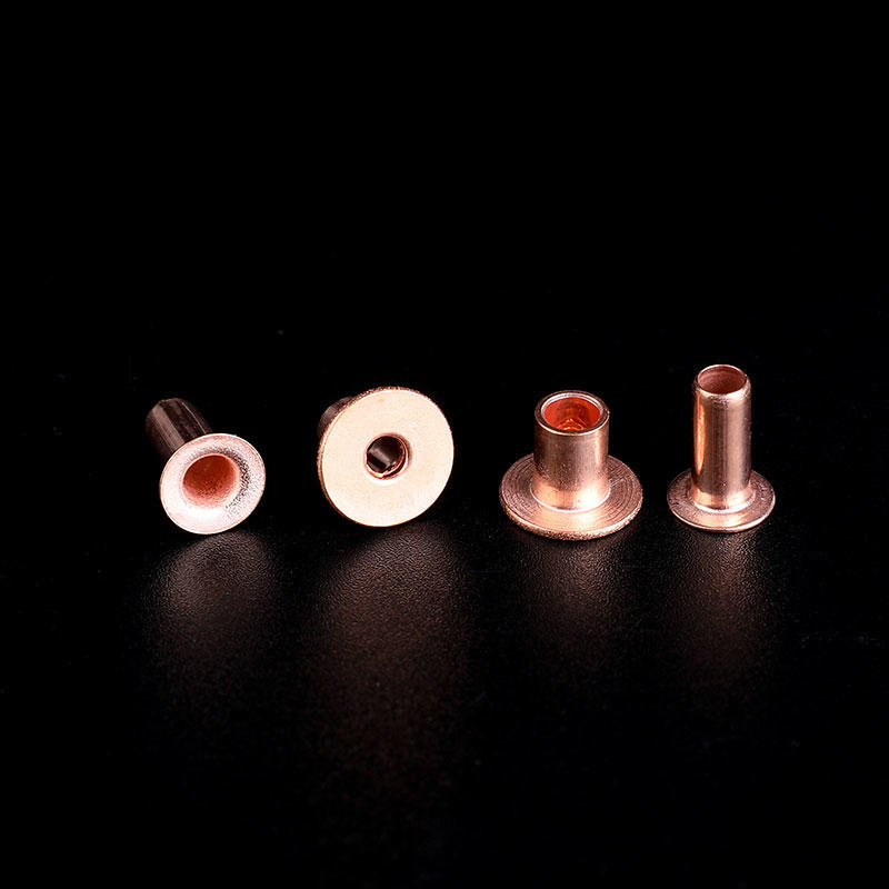 6X9mm Flat Head Copper Tubular Rivet