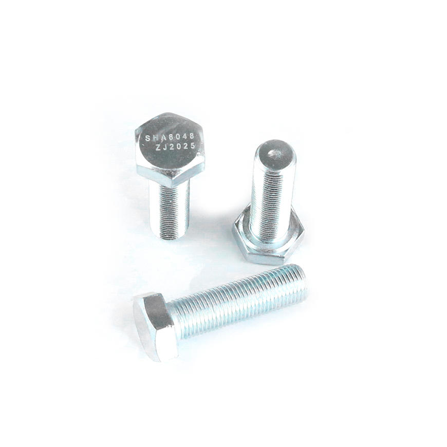 M10X35 Customized Full Thread Hex Bolts with White Zinc Plated