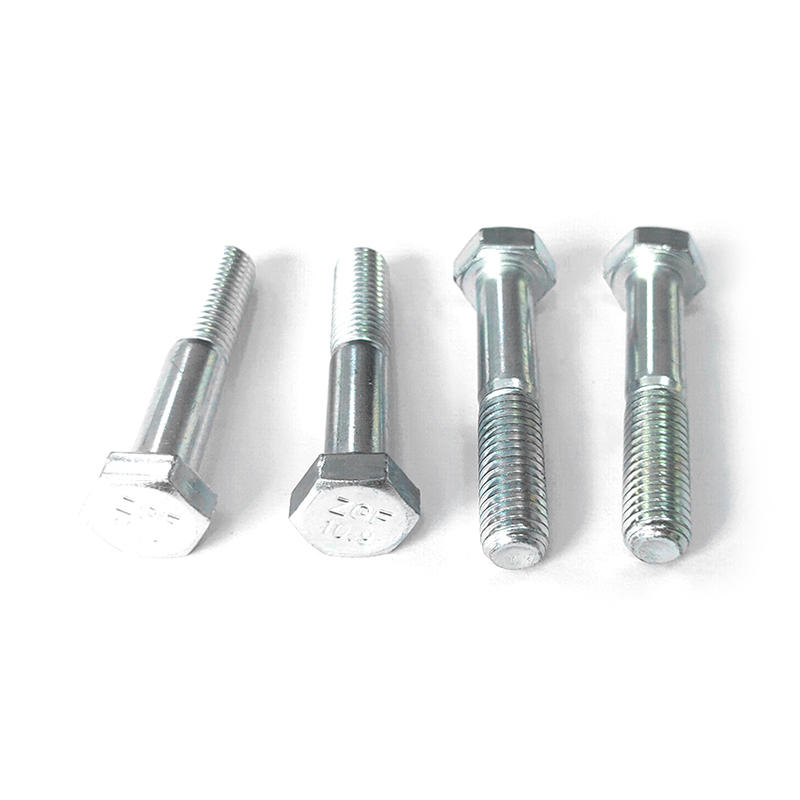 M10X55 Half Thread Hex Bolts with White Zinc Plated