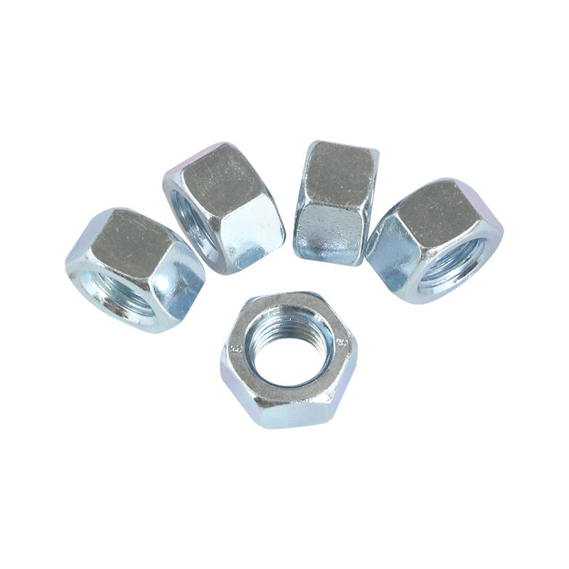 M12 White Zinc Plated Hexagon Nuts